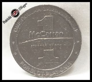 Gaming Token McCarran Airport Las Vegas 1992 Coin