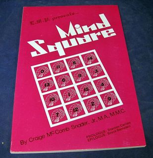 Presents Mind Squared by Craige McComb Snader 1985 Magic Math