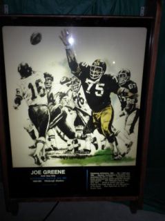Mean Joe Greene Pittsburgh Steelers Hall of Fame Artwork from