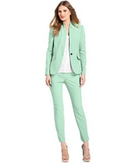 Vince Camuto Inverted Collar Blazer, Short Sleeve Top & Skinny Ankle