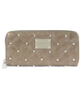 MICHAEL Michael Kors Handbag, Quilted Stud Zip Around Continental