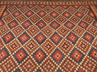 10x16 Hand Woven Natual Dye Large Afghan Mazar Kilim