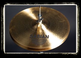 Sabian 14 Hand Hammered Medium Hi Hats Cymbals Lightly Used