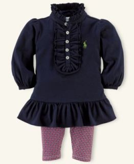 Ralph Lauren Baby Set, Baby Girls Plaid Dress and Legging Set   Kids