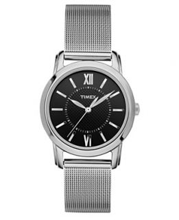 Timex Watch, Womens Sliver Tone Mesh Bracelet T2N680UM