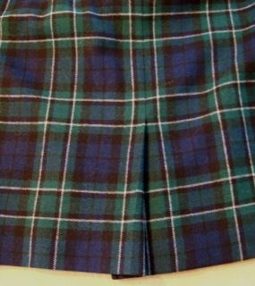 Pendleton Plaid McCallum Tartan Virgin Wool Skirt Sz 8 P