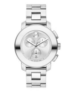 Movado Watch, Swiss Chronograph Bold Medium Stainless Steel Bracelet