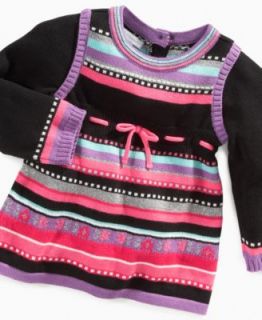 First Impressions Playwear Tunic, Baby Girls Stripe Sweater Tunic