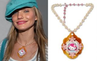 Tarina Tarantino Pink Head Cherry Blossom Necklace