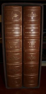 McKenney & Hall INDIAN TRIBES OF NORTH AMERICA 2 Volume Set LEATHER