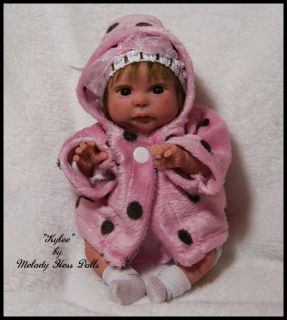 OOAK Hand Sculpted Clay Baby Girl by Melody Hess