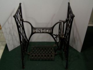 Vintage Singer Sewing Machine Cabinet Base Stand Cast Iron Treadle
