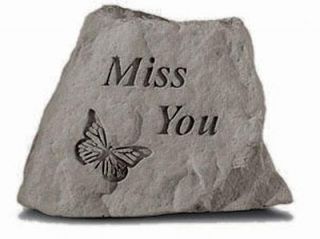 Miss You (Butterfly)   Memorial Stone   