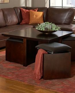 Pelham Square Cocktail Table with Four Storage Cubes