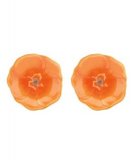 Lenox Dinnerware, Set of 2 Tangerine Floral Fusion Figural Appetizer