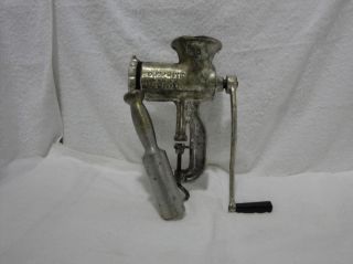 Chop Rite No 10 Large Tinned Antique Manual Meat Grinder