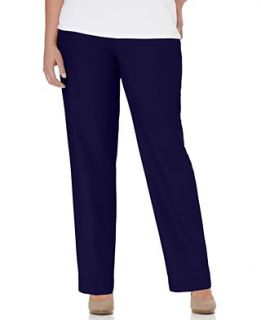 Alfred Dunner Plus Size Pants, Pull On Straight Leg   Plus Sizes