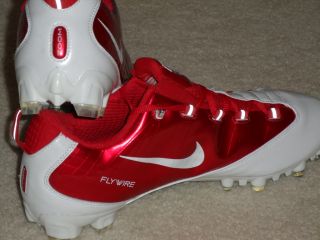 New Mens Nike Air Zoom Vapor Carbon Fly TD Football Cleats White Red