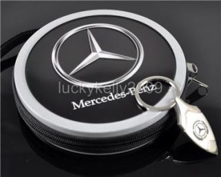 Mercedes Benz Keychain Ring Portable 24 CD DVD Storage Box Holder Free