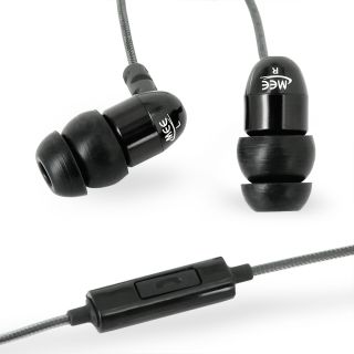 MEElectronics Award Winning M9P Headset with Inline Microphone Black