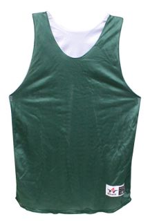 Alleson Athletic Mens Green and White Reversible Basketball Jersey