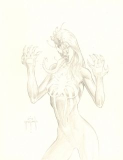 as Venom Commission 2012 Signed Original Art by Jason Metcalf