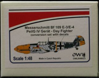 Owl Decals 1 48 Messerschmitt BF 109E 3 Peilg IV Gerat Resin