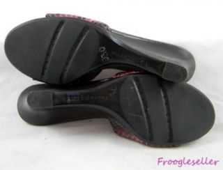Liz Claiborne Womens Melora Open Toe Slide Wedge Heels Shoes 6 5 M