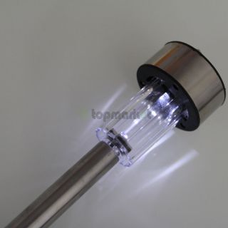 LED Stainless Steel Outdoor Lawn Garden Stake Solar Landscape Lamp