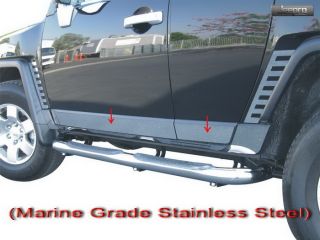 FJ Cruiser 4pcs Chrome Stainless Steel Rocker Panel Trim New