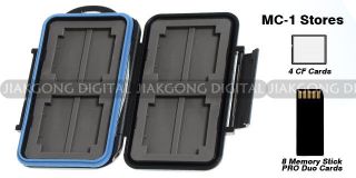 Extremely tough Memory Card Case MC 1 for 4 CF cards 8 MS Pro DUO