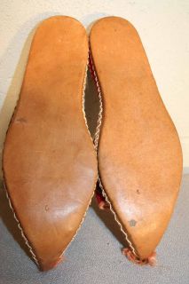 Red Vintage 40s 50STURKISH Princess Genie Slippers Ethnic Shoe