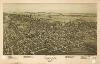Pennsylvania PA 100 Vintage Panoramic City Maps CD V1 B183