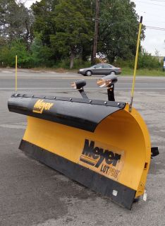 Used 8 Meyer Lot Pro Professional Commercial Snow Plow with Lights