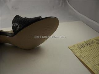 Michael Kors Farris Sandal Shoe Sling Open Toe Skinny Heel Black 7 37