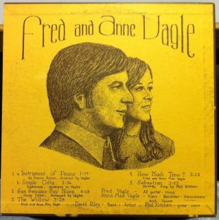 Michael Monroe Fred Ann Vagle s T Debut LP VG Private 1973 Folk Blues
