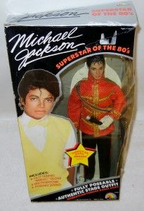 Michael Jackson American Music Awards Doll #7800 Boxed 1984 + Book
