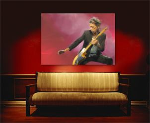 Rolling Stones Keith Richards Gemälde Bild Painting