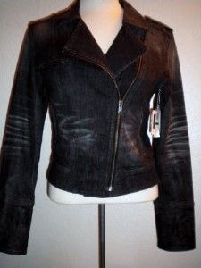Jessica Simpson Jrs MS Size Black Wash Denim Jacket