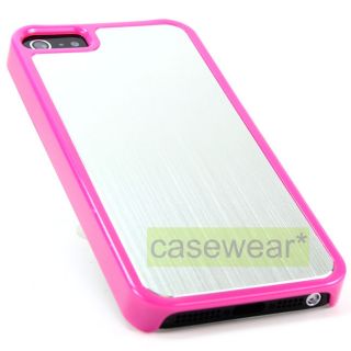 Brushed Metal Slim Hard Case Cover for Apple iPhone 5 Accessory