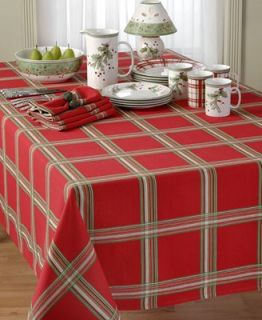Lenox Table Linens, 70 Holiday Gatherings Plaid Round Tablecloth