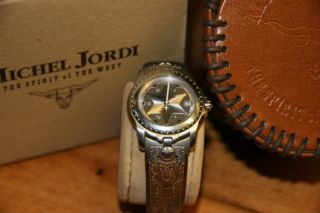 Beautiful Swiss Made Michel Jordi watch, all Stainless Steel and Water