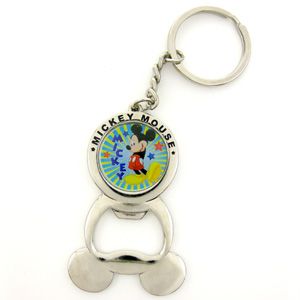 Disney Mickey Mouse Bottle Opener Key Ring Keychain