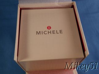 New Michele Large Deco XL Diamond Watch MW06J01A1025 SS Bracelet $2145