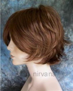 Nirvana Michelle Wig Large Size Short and Sexy 30H27 Auburn Red Mix
