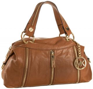 Michael Kors Moxley Large Satchel Brown Luggage BNWT