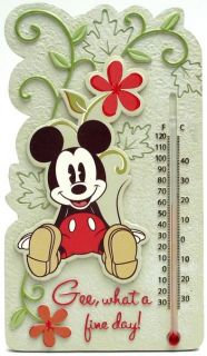 Mickey Mouse Thermometer Disney Garden Decor Gift Boxed