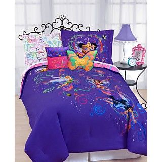 Disney Bedding, Surreal Garden Disney Tinkerbell Comforter Sets   Bed