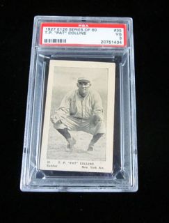 1927 E126 American Caramel T P Pat Collins 35 Yankees PSA 3