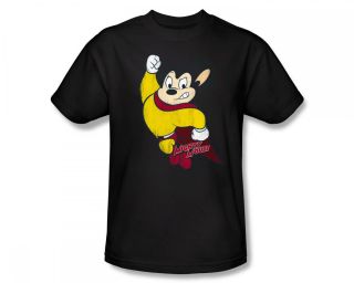 Mighty Mouse Classic Hero Vintage Style Cartoon T Shirt Tee